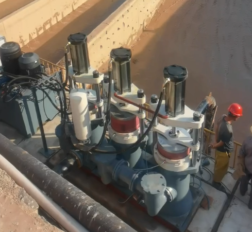 YBH500节能型大流量柱塞泥浆泵远距离输送现场
